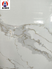 Мрамор текстурирует камень кварца Calacatta белый проектированный для Countertop