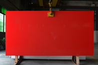 Применение 3000*1400mm Commerical Countertop искусственного кварца красного цвета искры каменное