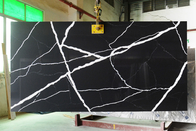 Анти- увяданная белая черная плита 600 x 300mm камня кварца Calacatta для силла окна