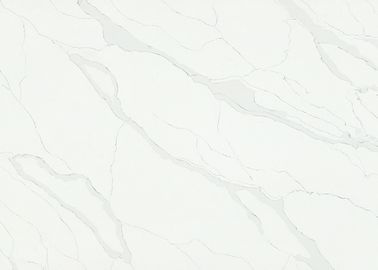 Камень кварца Кичентоп ванной комнаты белый, анти- выскальзывание проектированный камень кварца